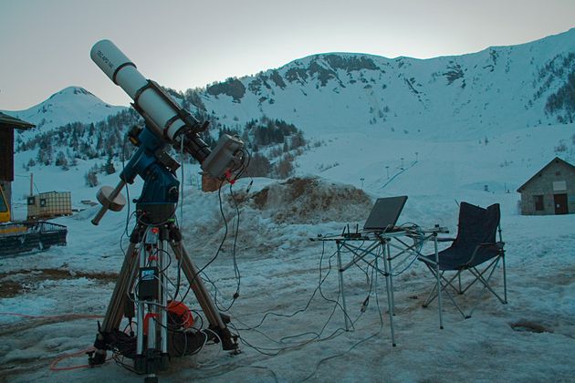 Il setup del fotografo Bardini al mattino