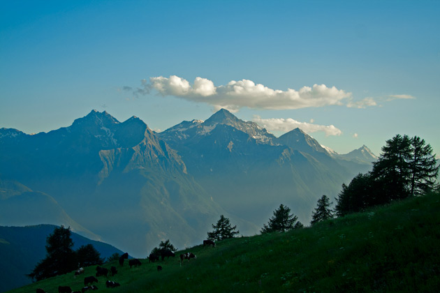 Il panorama da Porliod